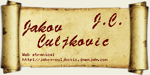 Jakov Čuljković vizit kartica